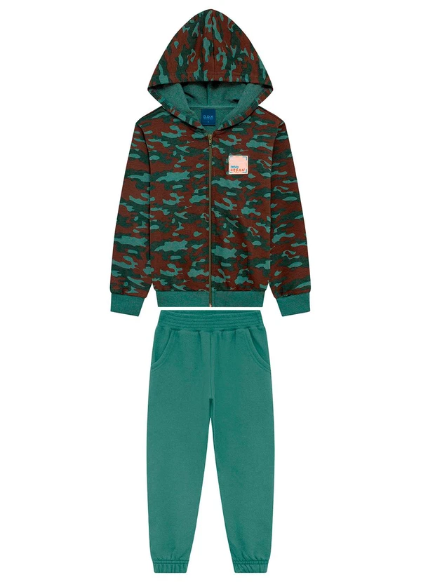 Ddk - Conjunto Infantil Térmico Moletom Verde 1