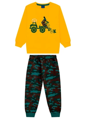 Ddk - Conjunto Infantil Termo e Moletom Amarelo - DDK