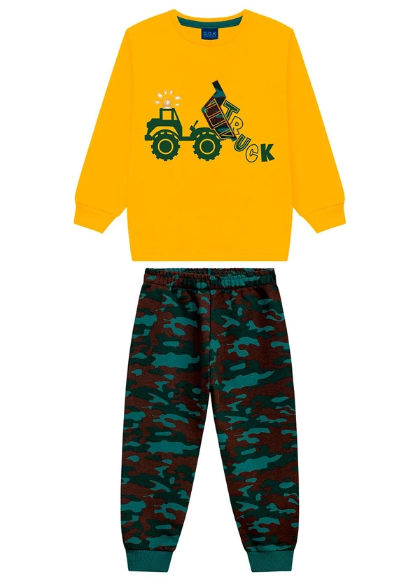 Ddk - Conjunto Infantil Termo e Moletom Amarelo