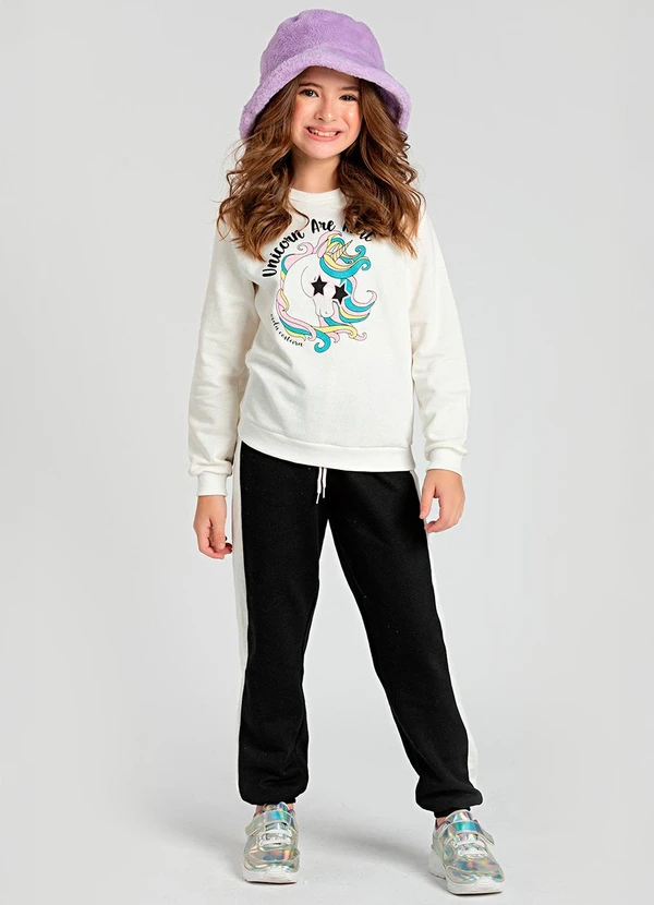 Vida Costeira - Conjunto Infantil Unicorn Are Real Bege