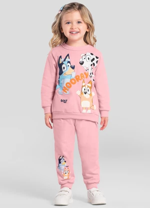 Brandili - Conjunto Infantil Unissex da Bluey Rosa - BRANDILI