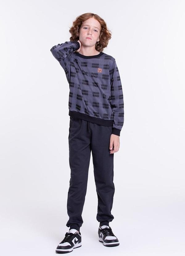 Vida Costeira - Conjunto Infantil Xadrez Mocinho Preto
