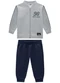 Marlan - Conjunto Infnatil Jaqueta e Calça Tiger Laranja - variação: Cinza