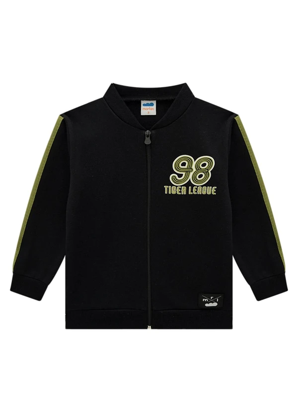 Marlan - Conjunto Infnatil Jaqueta e Calça Tiger Preto 3