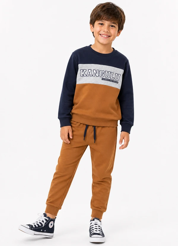 Rosa Azul - Conjunto Inverno Adventure Mood Azul Marinho