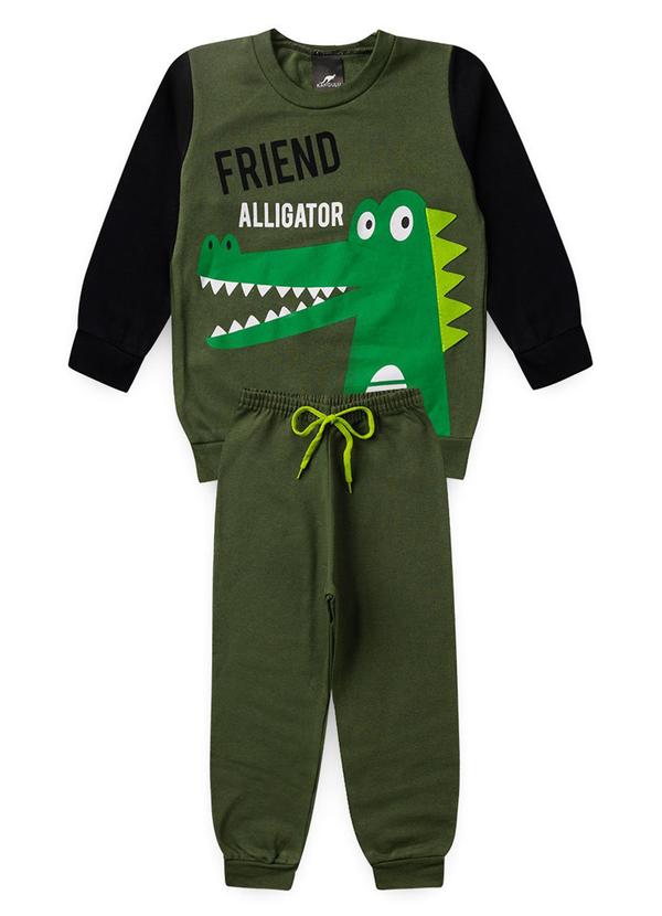 Rosa Azul - Conjunto Inverno Alligator Kangulu Verde