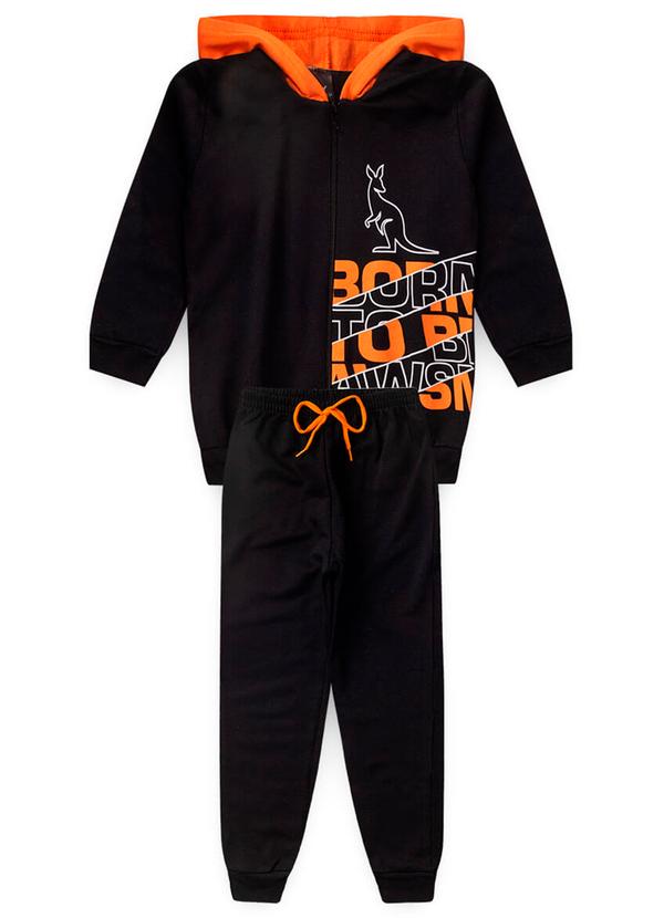 Rosa Azul - Conjunto Inverno Born To Be Kangulu Preto