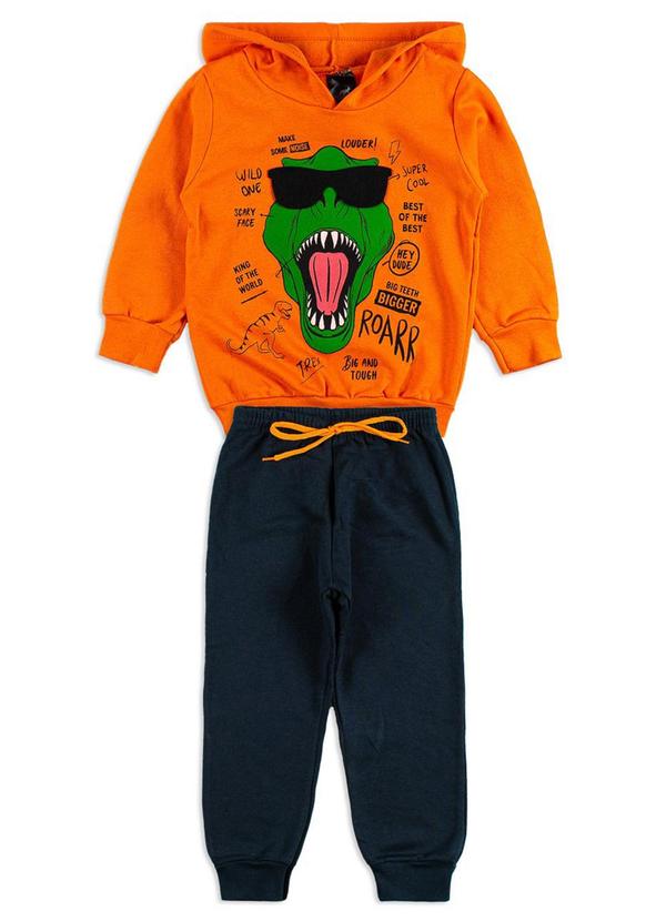 Rosa Azul - Conjunto Inverno Dinossauro Kangulu Laranja