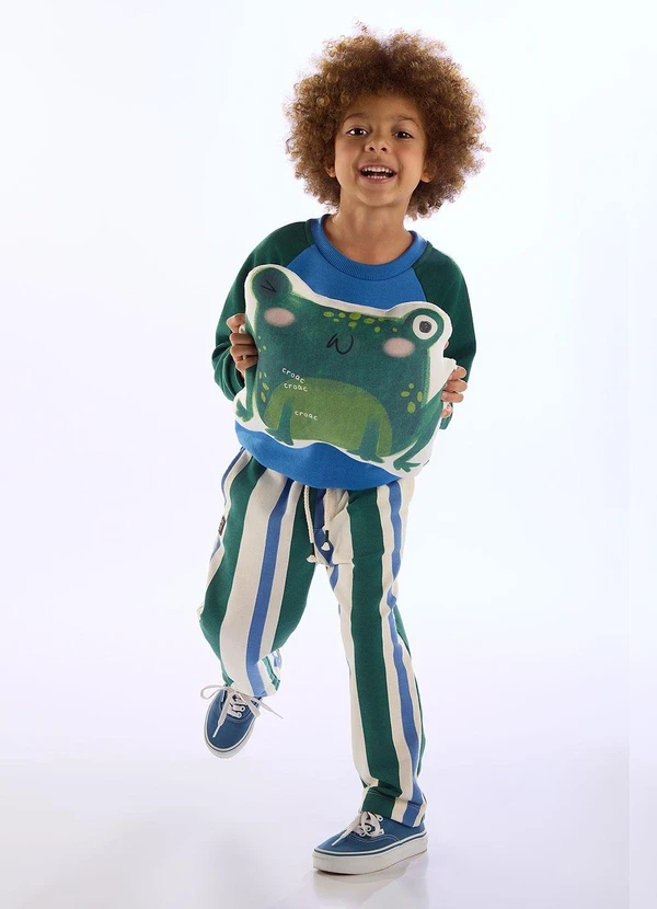 Três e Já - Conjunto Inverno Moletom Brejo Azul 3