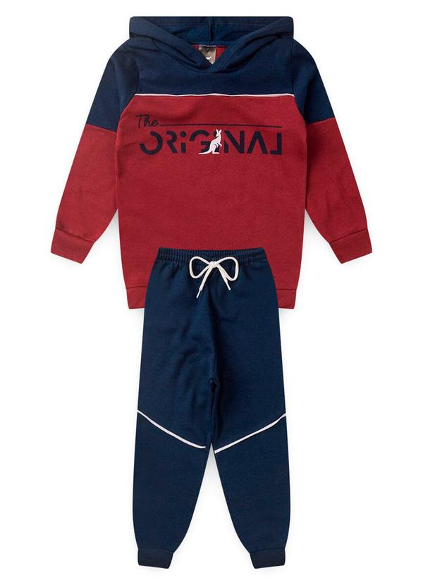 Rosa Azul - Conjunto Inverno Original Kangulu Azul Marinho