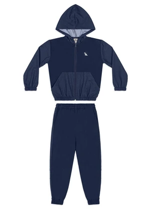 Quimby - Conjunto Jaqueta Calça Esportiva Azul - QUIMBY