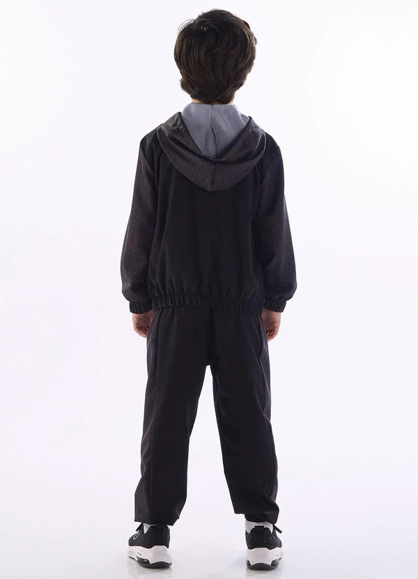 Quimby - Conjunto Jaqueta Calça Esportiva Preto 2