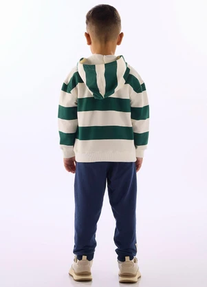 Up Baby - Conjunto Jaqueta Calça Molecotton Azul - UP BABY