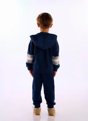 Up Baby - Conjunto Jaqueta Calça Moletom Azul - UP BABY