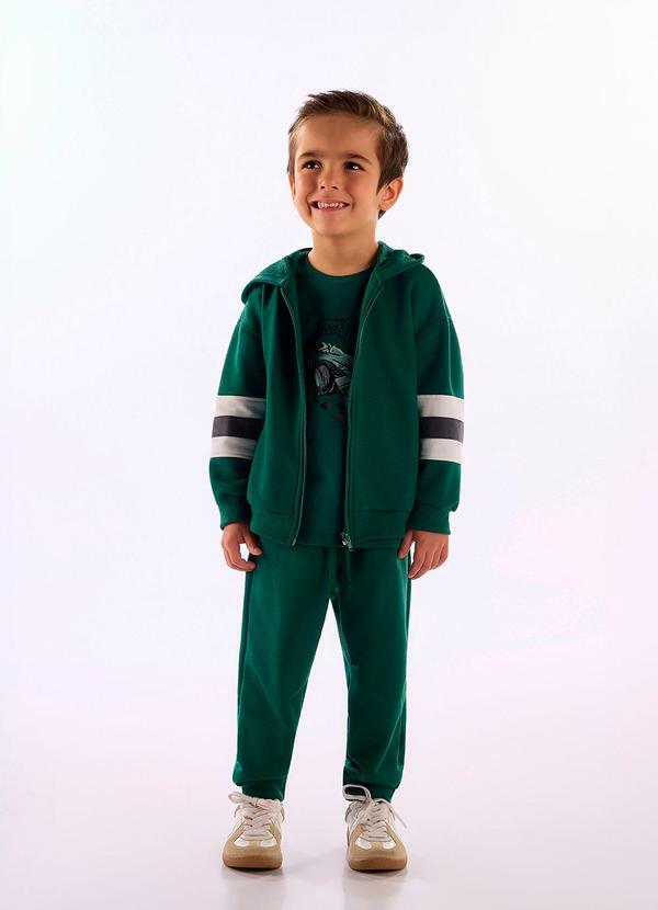 Up Baby - Conjunto Jaqueta Calça Moletom Verde