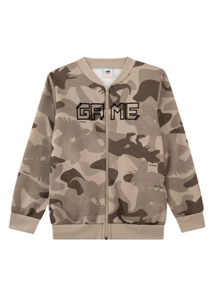 Marlan - Conjunto Jaqueta Camuflado Dino e Calça Bege - MARLAN