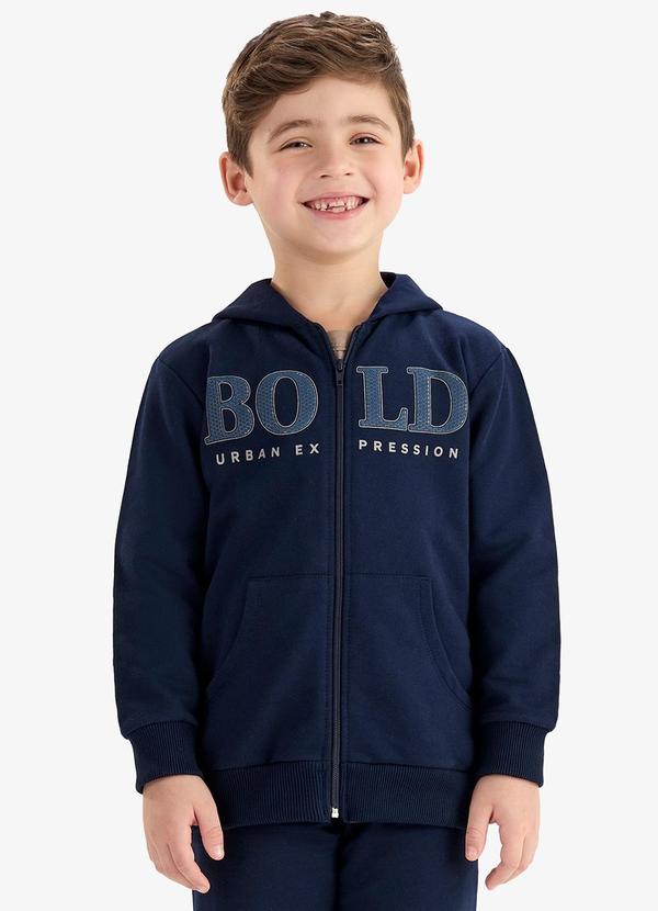 Rovi Kids - Conjunto Jaqueta Capuz e Calça Moletom Azul 4