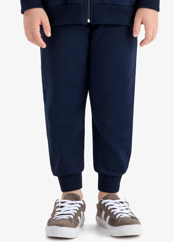 Rovi Kids - Conjunto Jaqueta Capuz e Calça Moletom Azul 5