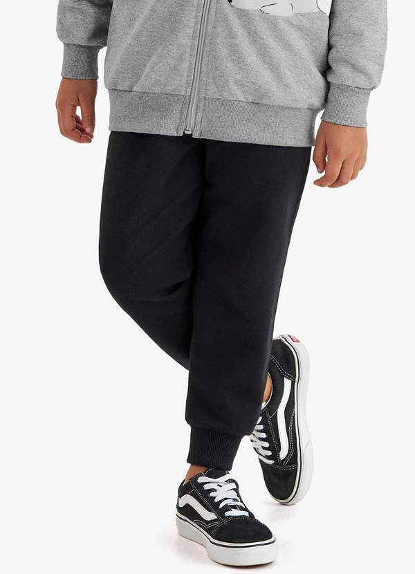 Rovi Kids - Conjunto Jaqueta Capuz e Calça Moletom Cinza 5