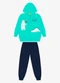 Rovi Kids - Conjunto Jaqueta Capuz e Calça Moletom Verde - variação: Verde