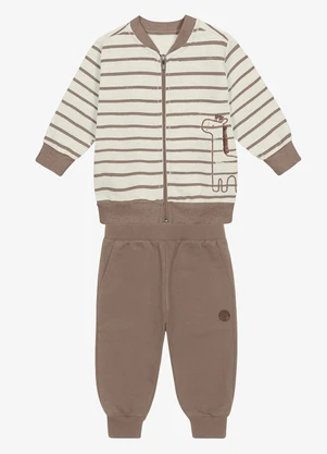 Trick Nick - Conjunto Jaqueta com Calca Bege - TRICK NICK