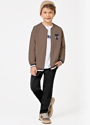 Trick Nick - Conjunto Jaqueta com Calça Masculino Marrom - TRICK NICK