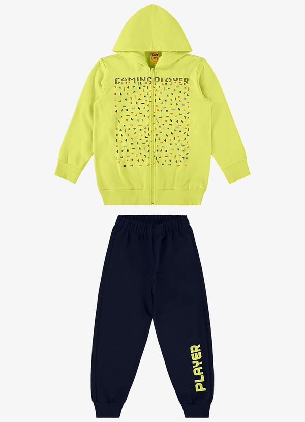Rovi Kids - Conjunto Jaqueta com Calça Player Verde