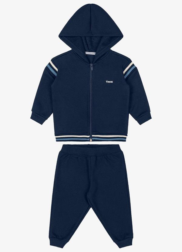 Trick Nick - Conjunto Jaqueta com Capuz e Calça Azul