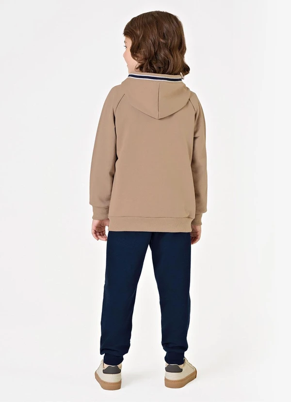 Trick Nick - Conjunto Jaqueta com Capuz e Calça Marrom 2