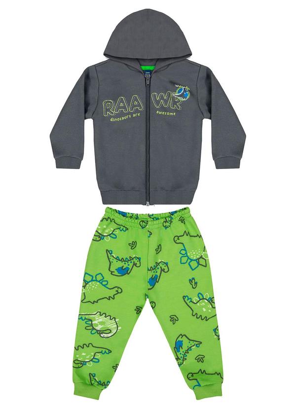 Bee Loop - Conjunto Jaqueta e Calça Bebê Cinza 3