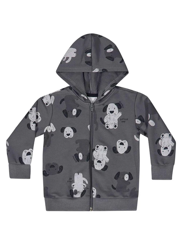 Quimby - Conjunto Jaqueta e Calça Bebê Cinza 2