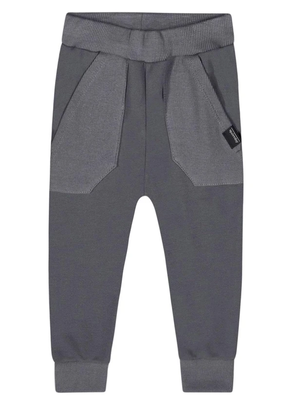 Quimby - Conjunto Jaqueta e Calça Bebê Cinza 4