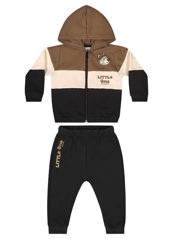 Quimby - Conjunto Jaqueta e Calça Bebê Marrom