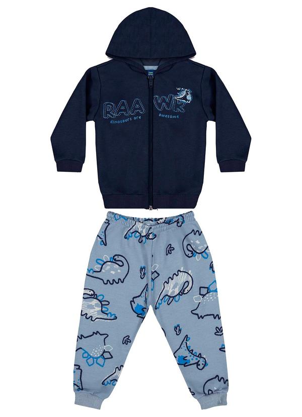 Bee Loop - Conjunto Jaqueta e Calça Bebê Menino Azul