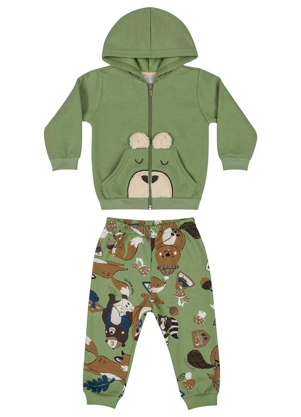 Quimby - Conjunto Jaqueta e Calça Bebê Menino Verde