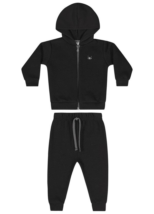 Quimby - Conjunto Jaqueta e Calça Bebê Preto 1