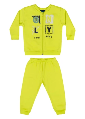 Bee Loop - Conjunto Jaqueta e Calça Bebê Verde - BEE LOOP