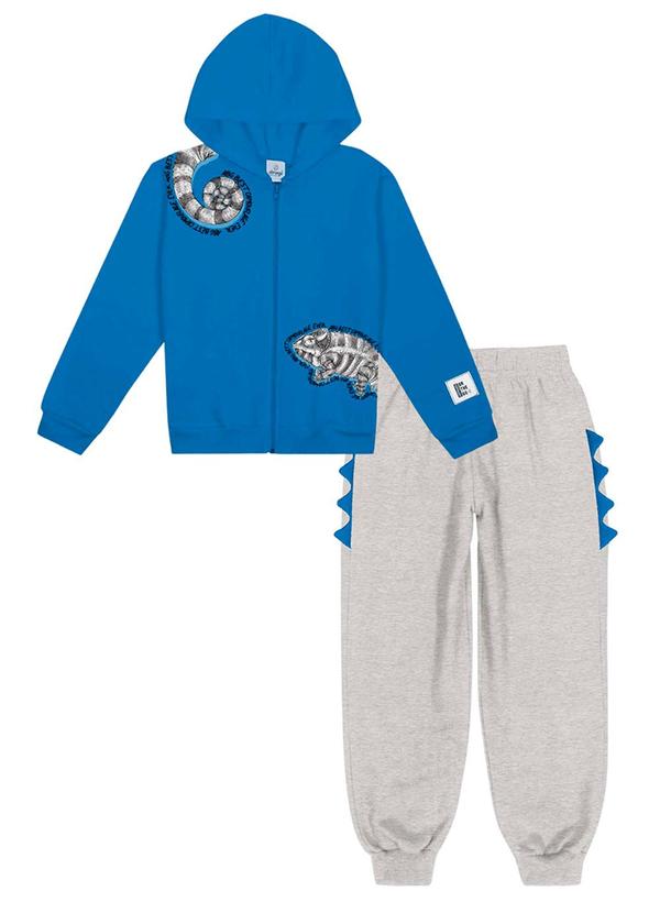 Abrange - Conjunto Jaqueta e Calça Camaleão Azul