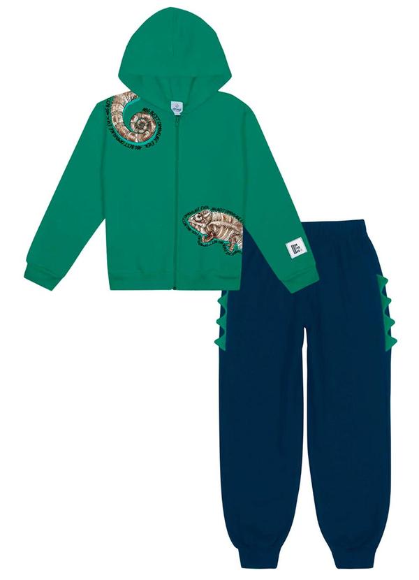 Abrange - Conjunto Jaqueta e Calça Camaleão Verde