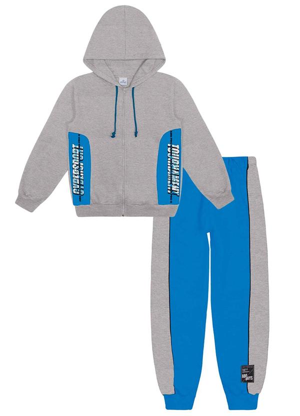 Abrange - Conjunto Jaqueta e Calça Color Block Cinza 1