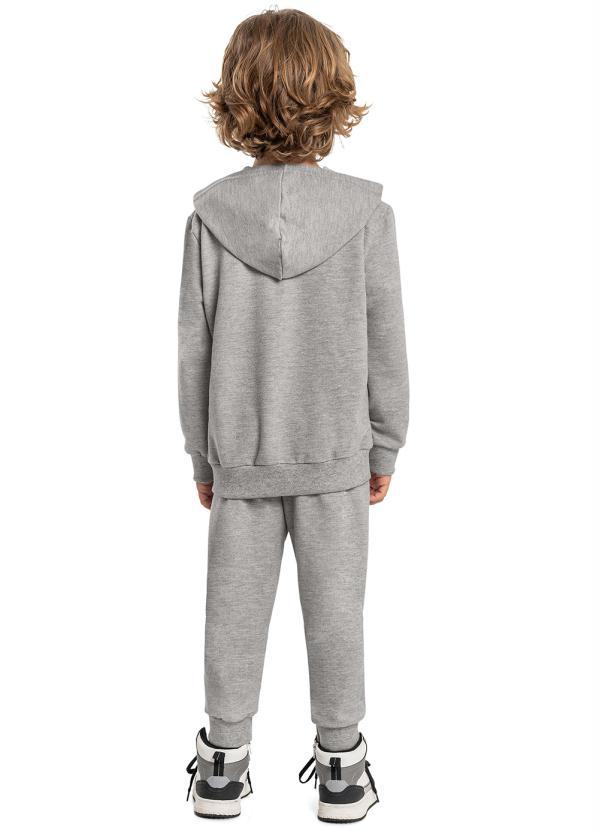 Bee Loop - Conjunto Jaqueta e Calça de Moletom Cinza 2