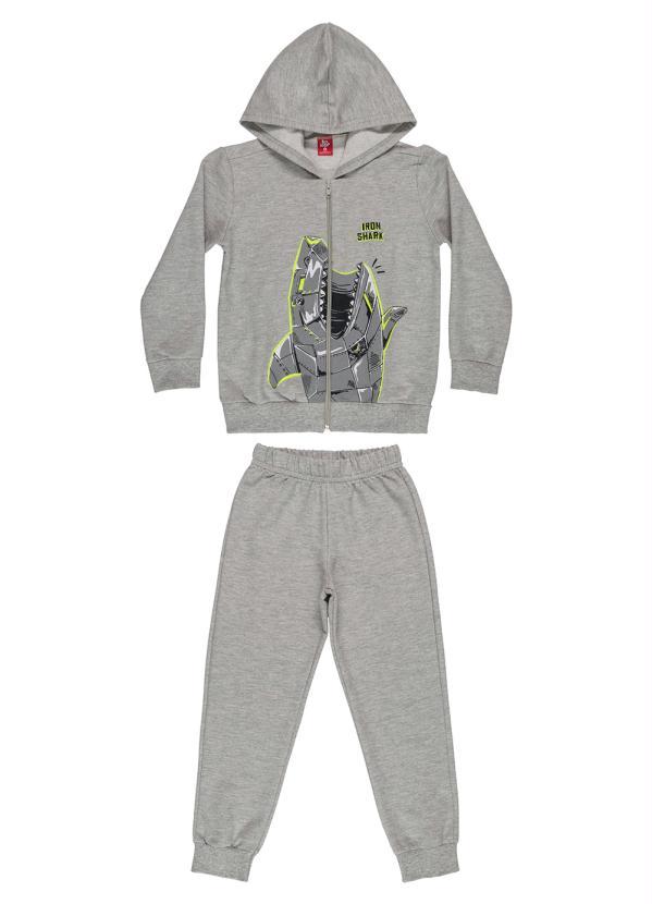 Bee Loop - Conjunto Jaqueta e Calça de Moletom Cinza 3