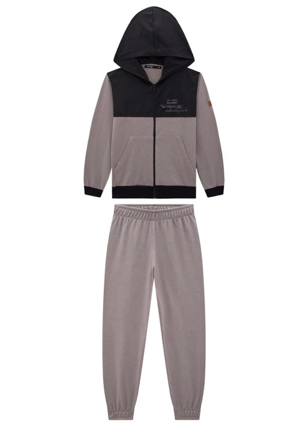 Ioluig - Conjunto Jaqueta e Calça em Alfaiataria Cinza 2