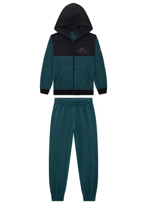 Ioluig - Conjunto Jaqueta e Calça em Alfaiataria Verde - IOLUIG