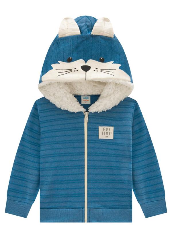 Marlan - Conjunto Jaqueta e Calça em Moletom Azul 2