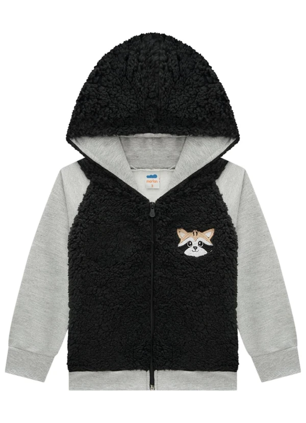 Marlan - Conjunto Jaqueta e Calça em Moletom Preto 3