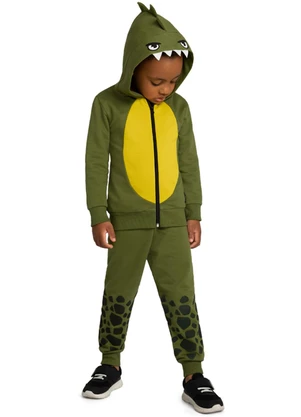 Marlan - Conjunto Jaqueta e Calça em Moletom Verde - MARLAN