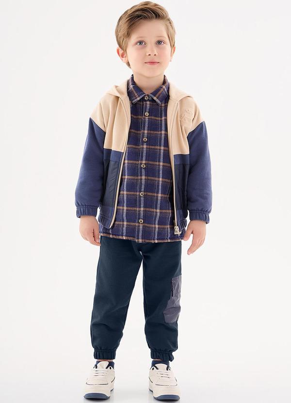 Up Baby - Conjunto Jaqueta e Calça Infantil Azul