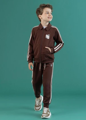 Soft Bonni - Conjunto Jaqueta e Calça Infantil Cafeina - SOFT BONNI