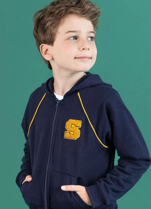 Soft Bonni - Conjunto Jaqueta e Calça Infantil Marinho - SOFT BONNI